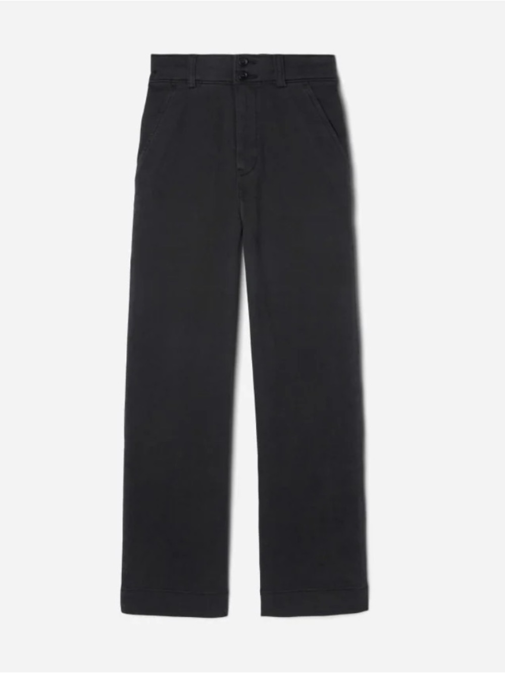 Everlane Black Organic Wide Leg Pant